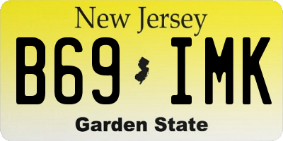 NJ license plate B69IMK