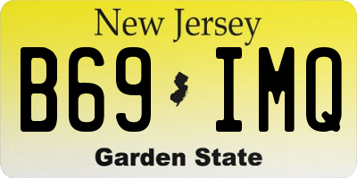 NJ license plate B69IMQ
