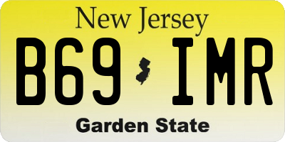 NJ license plate B69IMR