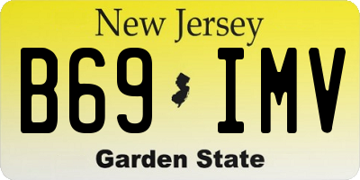 NJ license plate B69IMV