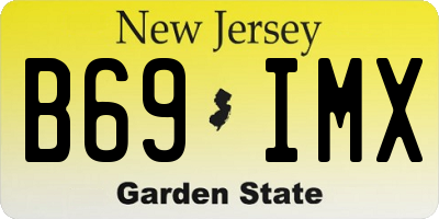 NJ license plate B69IMX