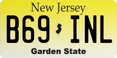 NJ license plate B69INL
