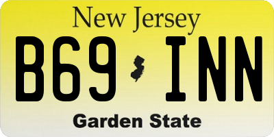 NJ license plate B69INN