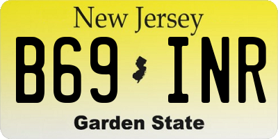 NJ license plate B69INR