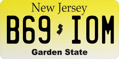 NJ license plate B69IOM