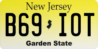 NJ license plate B69IOT