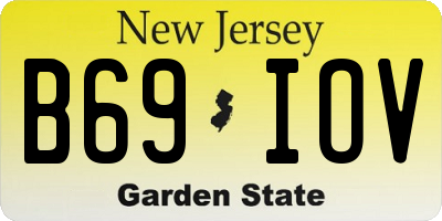 NJ license plate B69IOV