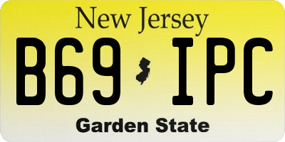 NJ license plate B69IPC