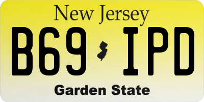 NJ license plate B69IPD