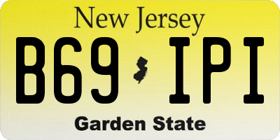 NJ license plate B69IPI