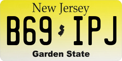 NJ license plate B69IPJ