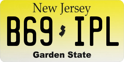 NJ license plate B69IPL
