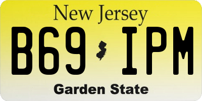 NJ license plate B69IPM