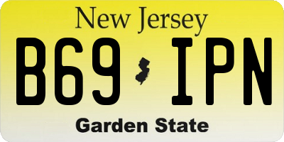 NJ license plate B69IPN