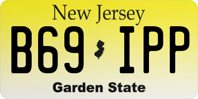 NJ license plate B69IPP