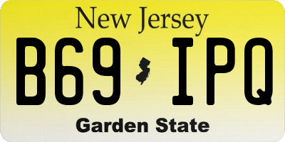 NJ license plate B69IPQ