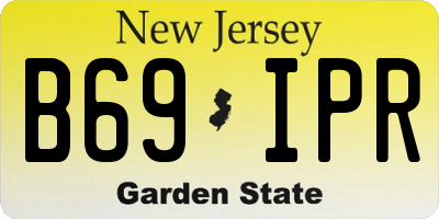 NJ license plate B69IPR