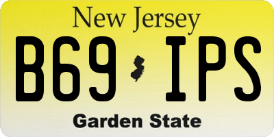 NJ license plate B69IPS