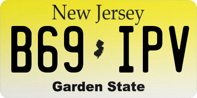 NJ license plate B69IPV