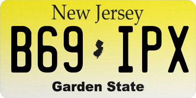 NJ license plate B69IPX