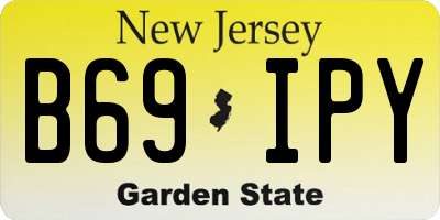 NJ license plate B69IPY