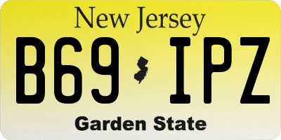 NJ license plate B69IPZ