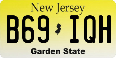 NJ license plate B69IQH