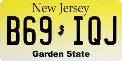 NJ license plate B69IQJ