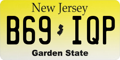 NJ license plate B69IQP