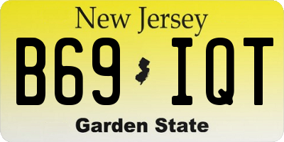 NJ license plate B69IQT