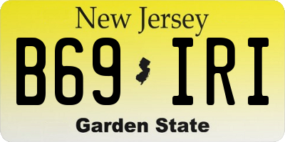 NJ license plate B69IRI