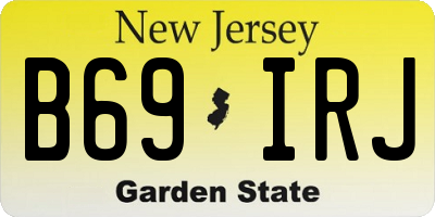 NJ license plate B69IRJ