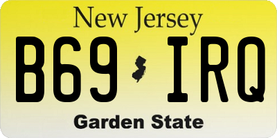 NJ license plate B69IRQ