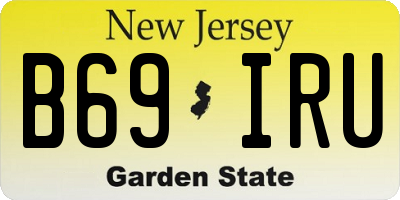 NJ license plate B69IRU