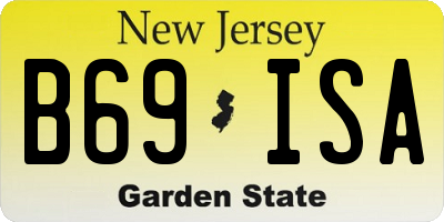 NJ license plate B69ISA