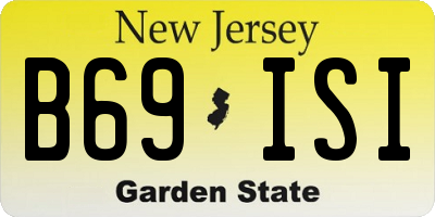 NJ license plate B69ISI