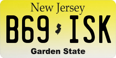 NJ license plate B69ISK