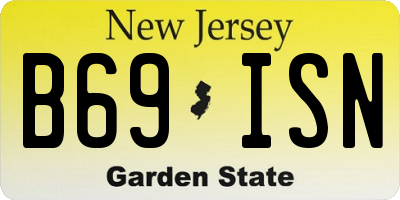 NJ license plate B69ISN