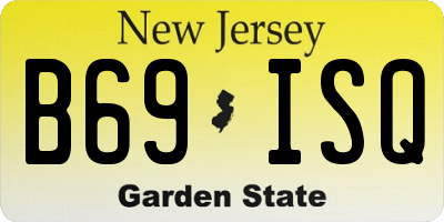 NJ license plate B69ISQ