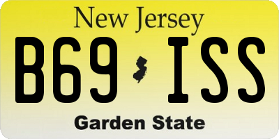 NJ license plate B69ISS