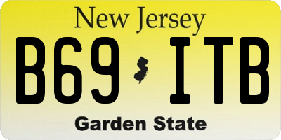 NJ license plate B69ITB