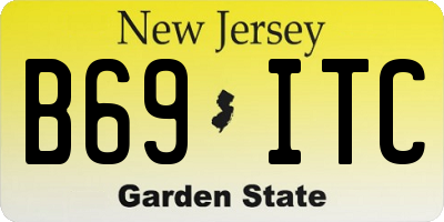 NJ license plate B69ITC