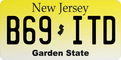 NJ license plate B69ITD