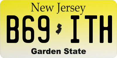NJ license plate B69ITH