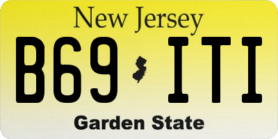 NJ license plate B69ITI