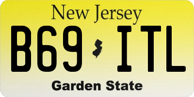 NJ license plate B69ITL