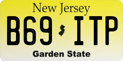 NJ license plate B69ITP