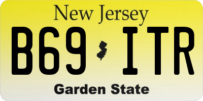 NJ license plate B69ITR