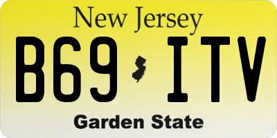NJ license plate B69ITV