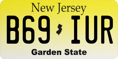 NJ license plate B69IUR